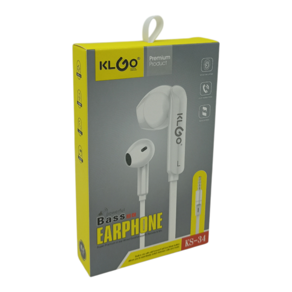 Наушники проводные вкладыши KLGO