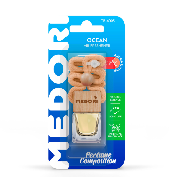 Ароматизатор для авто подвесной бутылочка Medori Океан 6мл