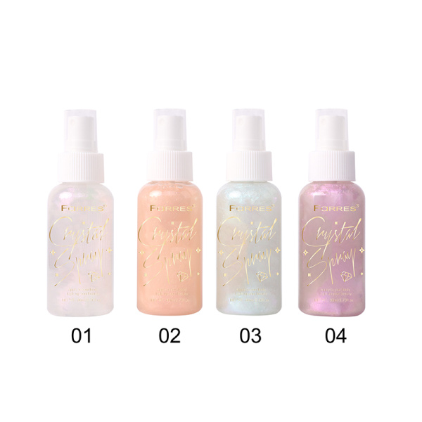 Спрей-фиксатор для лица и тела Farres 80мл с шиммером (У-6)