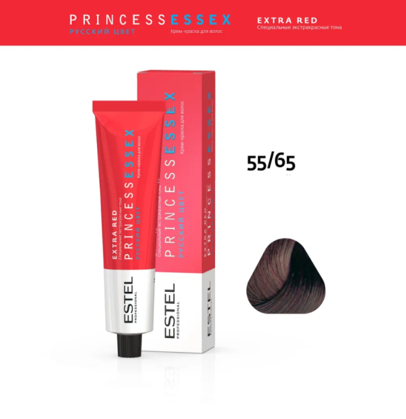 Professional ESSEX PRINCESS EXTRA RED 55/65 светлый шатен фиолетово-красный 60мл (У-40)