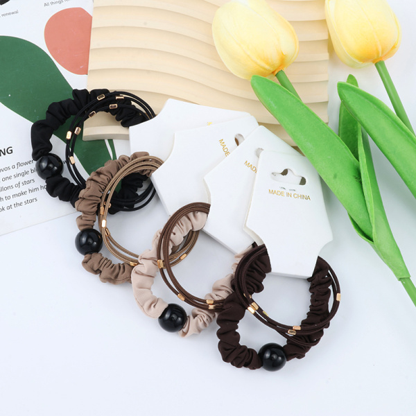 Набор резинок для волос 3шт Черная жемчужина Pretty Girl