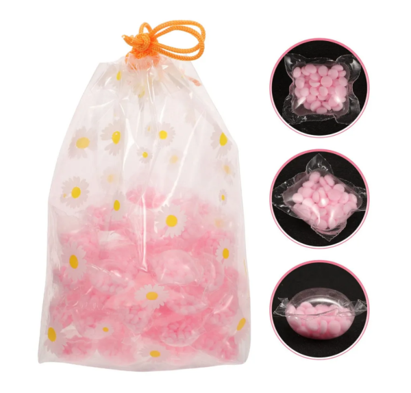 Кондиционер для белья  90г в гранулах розовый