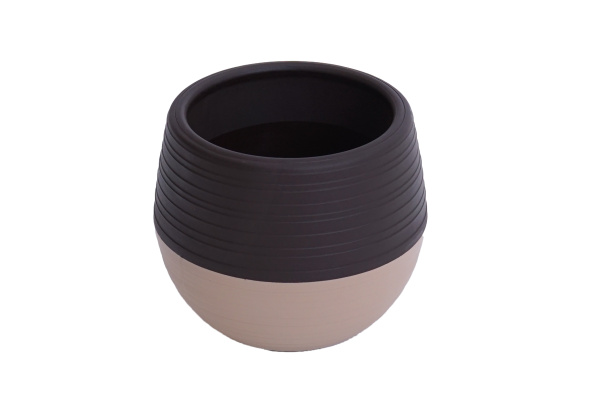 Кашпо  2,5л Дуэт комбинированный шоколадный/кофе с молоком (Ангарск) (У-6)