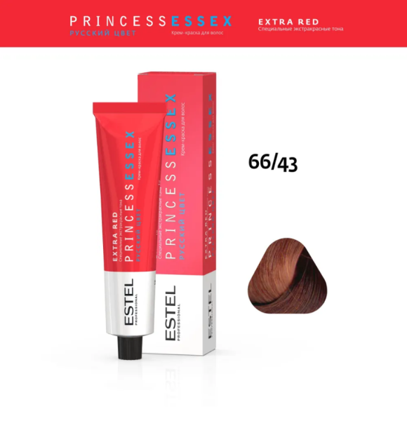 Professional ESSEX PRINCESS EXTRA RED 66/43 динамичная сальса 60мл (У-40)