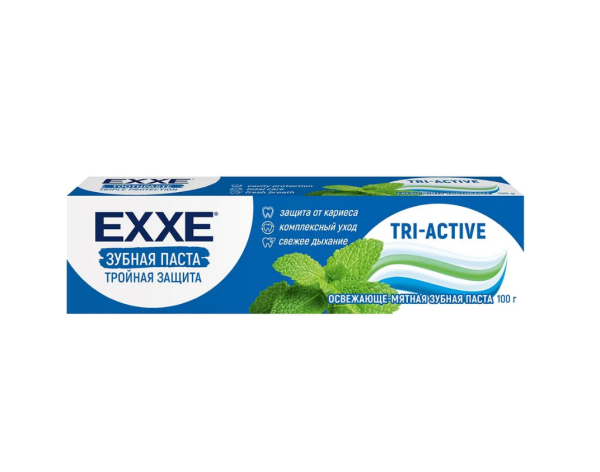 Зубная паста Exxe 100мл тройная защита tri-active