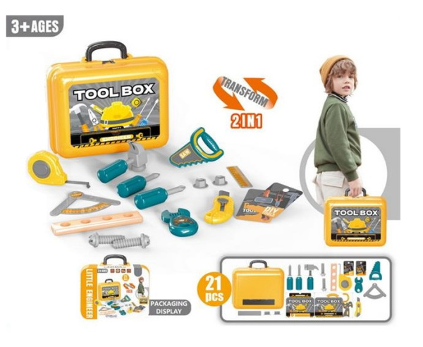 Игровой набор инструментов 21пр в чемодане