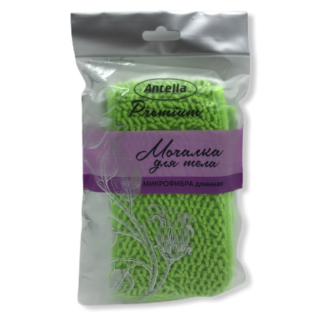 Мочалка для тела микрорфибра 10*70см Antella Premium