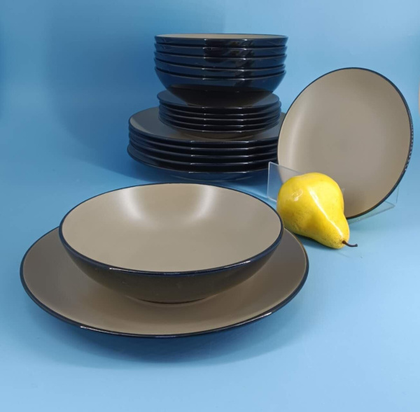 Набор посуды 18 предметов "Euro Gold" 2 сорт керамика