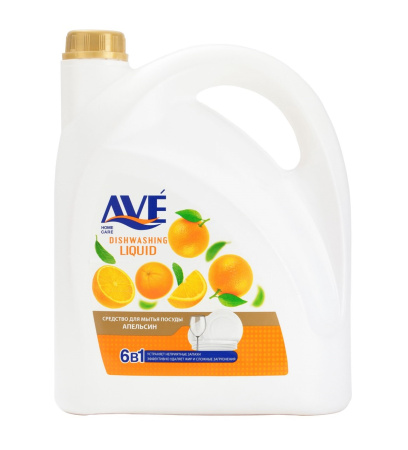 Средство для мытья посуды AVE 3750мл апельсин 