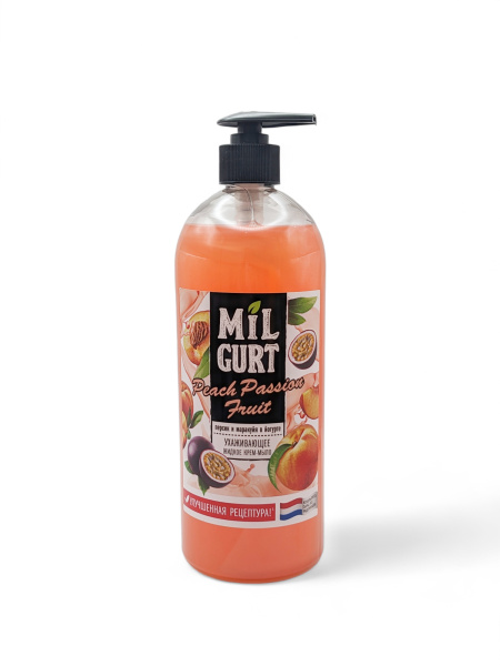 Жидкое крем-мыло Milgurt 860мл персик и маракуйя в йогурте