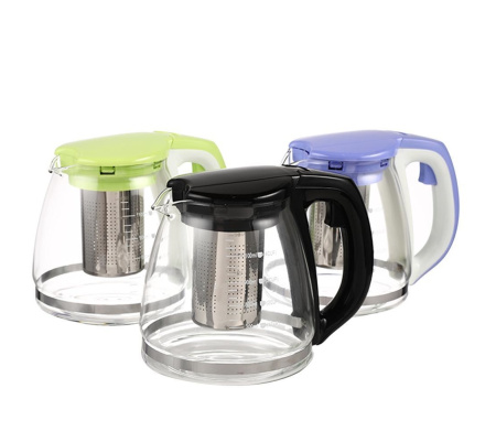 Чайник заварочный 1,1л стеклянный