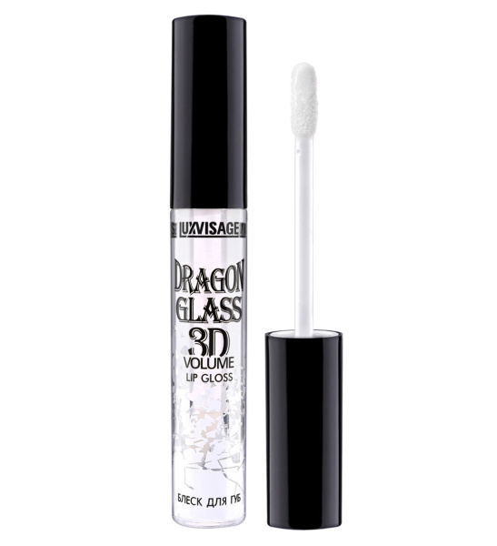 Блеск для губ Luxvisage Dragon Glass 3D volume т. 01 прозрачный