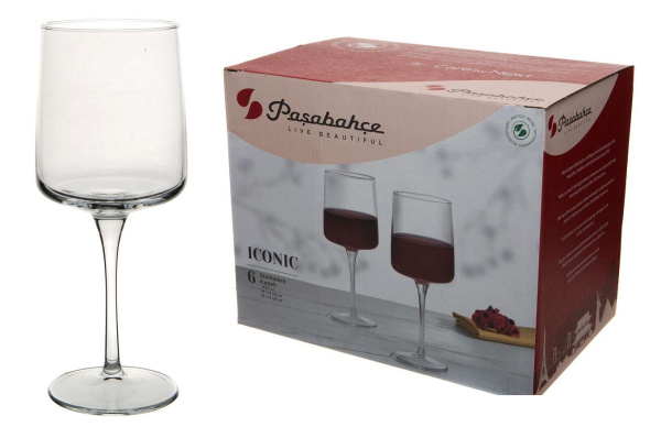 Набор бокалов для вина 6шт 430мл Айконик Pasabahce