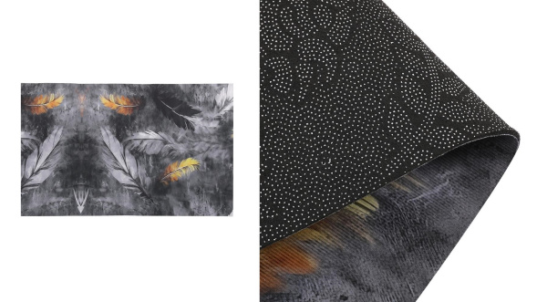 Дорожка с декором в рулоне с резиновыми точками 200см