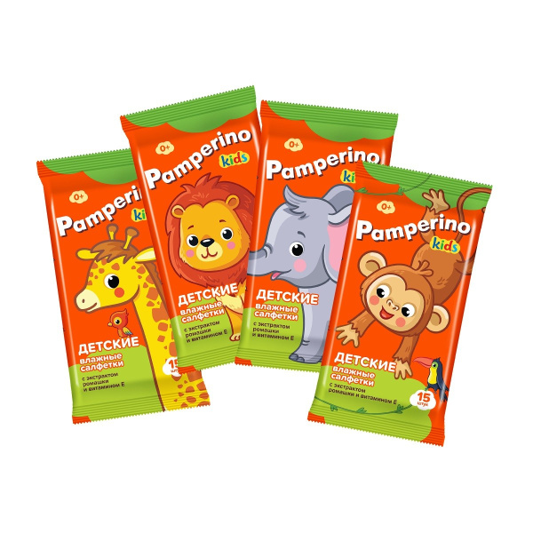 Салфетки влажные детские Pamperino 15шт с ромашкой и витамином Е (У-108) Салфетки влажные детские Pamperino 15шт с ромашкой и витамином Е (У-108)